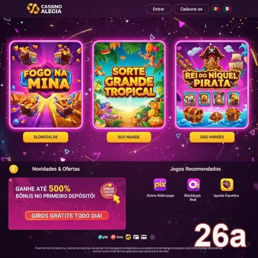 Ilustração de Variedade de Jogos de Slots